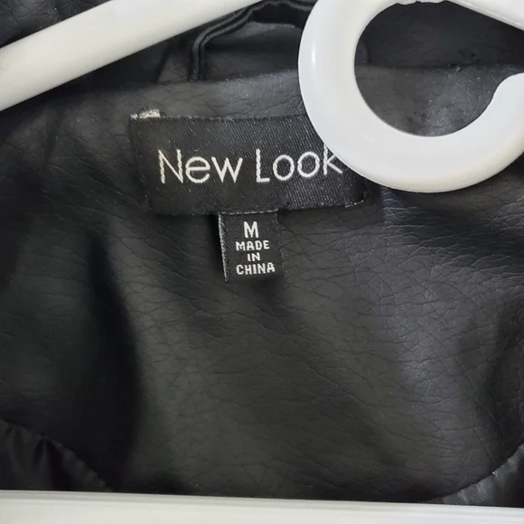 NewLook Faux Leather Jacket Size Medium. - Picture 2 of 8